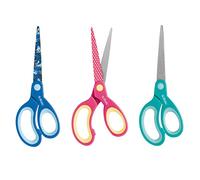 Herlitz Design craft scissors made of steel/plastic, pointed - assorted colours
