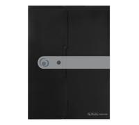 Herlitz Easy Orga To Go A4 PP Document Folder - Opaque Black (Pack of 6)