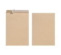 Herlitz Envelopes B4 100 g Self-Adhesive Recycled Paper Blue Angel Pack of 10 Shrink-Wrapped Brown