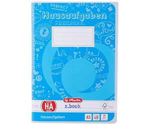 Herlitz Exercise Book A5 48 Sheets Homework, A%