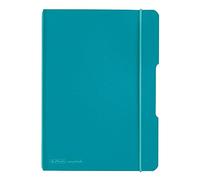 Herlitz Flex notebook, polypropylene, A5, 40 sheets, squared, caribbean turquoise