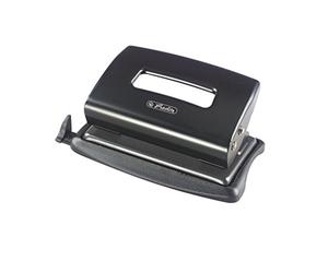Herlitz Hole Punch with Stop, 1 piece in Folding Box Made of Clear Film Material, 1.2 mm, Blue Black