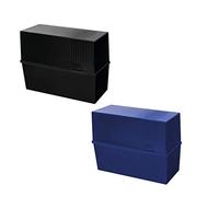 Herlitz Index Card Box A5 Empty Blue or Black
