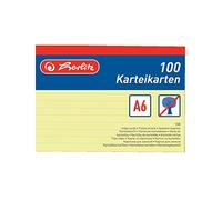 Herlitz Index Cards - Yellow