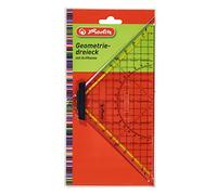 Herlitz Large geometry triangle with handle, 1 piece in transparent pack