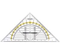 Herlitz Large Geometry Triangle with Handle, Transparent Pack of 1. Small