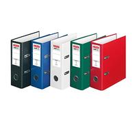 herlitz maX.File Protect 5275003 Folder A5 Portrait 8 cm Spine Width Polypropylene Film Cover Assorted Colours (No Colour Selection Possible) Pack of 10