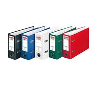 herlitz maX.File Protect 5276001 Folder A5 Landscape Spine Width 8 cm Polypropylene Film Cover Assorted Colours (Colour Cannot be Chosen) Pack of 10