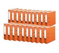 Herlitz maX.File Protect Folder A4 8 cm with Insert Spine Label Orange Pack of 20