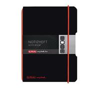 Herlitz My.Book Flex A6 Squared Notebook - Black