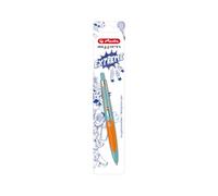 herlitz my.pen ballpoint pen turquoise/orange, 1 piece