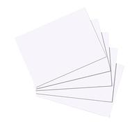 Herlitz Plain Index Cards - White