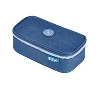 Herlitz School Pencil Case with Flip Beatbox Without Equipment, Kids School Supplies Case, Blue