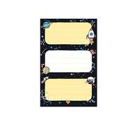 herlitz Space Self Adhesive Book Labels 3 Sheets of 3 50034321