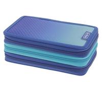 Herlitz TriCase 31-Piece Filled Case Dip Dye Blue/Turquoise, Dip Dye Blue/Turquoise, Modern