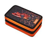 Herlitz TriCase 31-Piece Pencil Case with Motif, Orange, Black, Pencil case