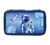 Herlitz Triple Pencil Case with Equipment, Children's School Supplies Case, Functional Student Tool Set, Cosmic Explorer