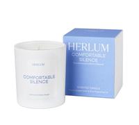 Herlum Comfortable Silence Candle - Luxury Scented Candle with Sandalwood & Black Pepper, Vegan, Rapeseed and Coconut Wax, Unbleached Cotton Wick - Made in The UK