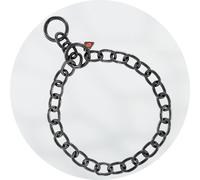Herm Sprenger Black Stainless Steel 4.0mm Short Link Fur Saver Dog Collar