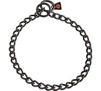 Herm Sprenger Black Stainless Steel Choke Dog Training Collar No-Pull Slip Chain for Small Medium Large Dogs for Easy Control Show Chain Collar Made in Germany 3mm 60in (24cm)