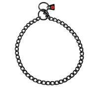 Herm Sprenger Black Stainless Steel Choke Dog Training Collar No-Pull Slip Chain for Small Medium Large Dogs for Easy Control Show Chain Collar Made in Germany 2.5mm 18in (45cm)