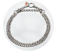 Herm Sprenger Stainless Steel 2mm Twin Row Flat Polished Link Martingale Collar