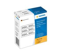 Herma 10 x 22 mm Triplicate Numbers Self-Adhesive Labels - White/Black white 10