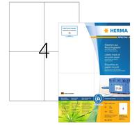 HERMA 10734 Recycled Labels DIN A4 Large (105 x 148 mm, 80 Sheets, Recycled Pape