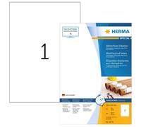 HERMA 10775 Weatherproof Labels Made of Special Paper DIN A4 (210 x 297 mm, 80 S