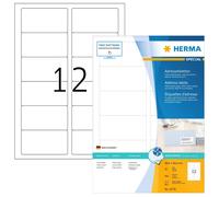 HERMA 10776 Address Labels for Inkjet Printer DIN A4 (88.9 x 46.6 mm, 80 Sheets,
