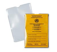 HERMA 1330 Vaccination Certificate Cover for Vaccination Card (95 x 135 mm, Transparent) Suitable as a Vaccination Book Protective Cover for Adults and Children, 10 ID Card Sleeves
