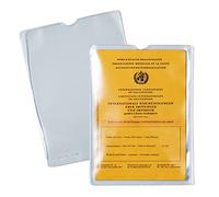 HERMA 1332 Transparent ID Cover, Pack of 10, Vaccination Certificate Cover for Old Vaccination Card, Vaccination Book, ID Holder for Protection for Money Books, Documents in DIN A6 Format, Plastic