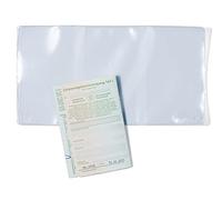 HERMA 1337 Protective ID Card Holder 3 Compartments (3 x 71 x 11 mm, Transparent) Suitable for Car Notes and EU Driving Licences, 10 Card Sleeves