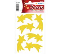 HERMA 15251 Christmas Stickers, Poinsettia (6 Stickers, Felt, Matte) Self-Adhesi