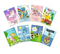 HERMA 15426 Sticker Album Set of 8 DIN A5 Blank (16 Pages, Coated Special Paper) Sticker Scrapbook for Collecting, Sticker Book Assortment for Girls and Boys, Blank, Range