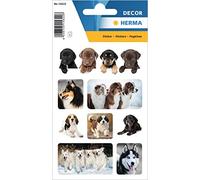 HERMA 15622 Self-Adhesive Permanent Paper Dog Stickers 3 Sheets / 24 Stickers