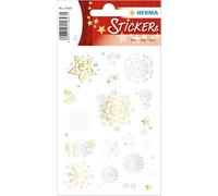 HERMA 15643 Creative Sticker Starflourish Foil Transparent Permanent 1 Sheet / 20 Stickers