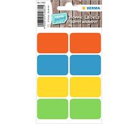 HERMA 15661 Multi-Purpose Labels, Pack of 32, 26 x 40 mm, 8 per Sheet, Self-Adhesive, Household Labels for Labelling, Matt, Blank Paper Adhesive Labels Stickers, Colourful