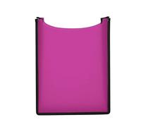 HERMA 19482 Notebook Box A4 School Bag Transparent Pink Open Top Children's Plastic School Book Box for Loose Leaf Binders, Books, School Notebooks, Pads and Documents, Sturdy Folder for Backpack