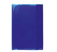HERMA 19600 Notebook Covers A4 Transparent Blue, Pack of 10, Book Covers Made of Durable, Wipe-Clean and Extra Thick Polypropylene Film, Transparent Notebook Cover Set for School Notebooks, Coloured