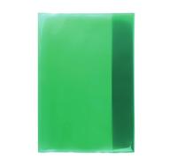 HERMA 19604 Notebook Covers A4 Transparent Green, Book Covers Made of Durable, Wipe-Clean and Extra Thick Polypropylene Film, Transparent Notebook Cover Set for School Notebooks, Coloured