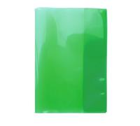 HERMA 19613 Notebook Covers A5 Transparent Green, Book Covers Made of Durable, Wipe-Clean and Extra Thick Polypropylene Film, Transparent Notebook Cover Set for School Notebooks, Coloured