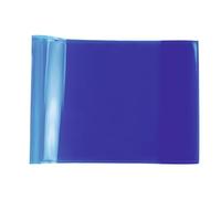 HERMA 19618 Notebook Covers A5 Landscape Transparent Blue, Book Covers Made of Durable, Wipe-Clean and Extra Thick Polypropylene Film, Transparent Notebook Cover Set for School Notebooks, Coloured