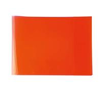 HERMA 19620 Notebook Covers A5 Landscape Transparent Red, Pack of 10, Book Covers Made of Durable, Wipe-Clean & Extra Thick Polypropylene Film, Transparent Notebook Cover Set for School Notebooks,