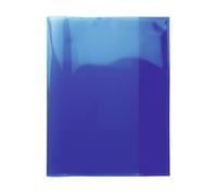 HERMA 19622 Quart Transparent Blue Notebook Covers Made of Durable, Wipe-Clean and Extra Thick Polypropylene Film, Transparent Notebook Cover Set for School Notebooks, Coloured
