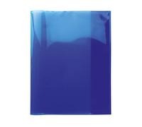 HERMA 19622 Quart Transparent Blue Notebook Covers, Pack of 10, Book Covers Made of Durable, Wipe-Clean & Extra Thick Polypropylene Film, Transparent Notebook Cover Set for School Notebooks, Coloured