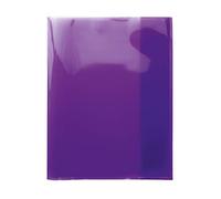 HERMA 19628 Notebook Covers Quart Transparent Book Covers Made of Durable, Wipe-Clean and Extra Thick Polypropylene Film Set of 10 Exercise Book Covers for School Books Purple/Purple
