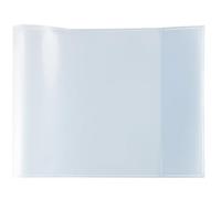HERMA 19630 Notebook Covers Quart Landscape Transparent Clear, Book Covers Made of Durable, Wipe-Clean and Extra Thick Polypropylene Film, Transparent Notebook Cover Set for School Books