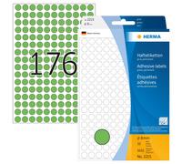 HERMA 2215 Multi-purpose labels/colour dots Ø 8 mm round green paper matt hand i