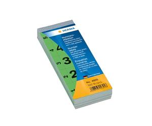 Herma 28 x 56 mm Self Adhesive Number Blocks - Green (Pack of 500)